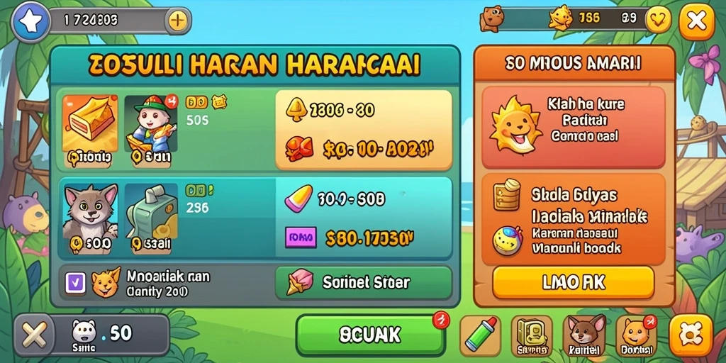 Penghargaan yang bisa didapatkan selama permainan.
