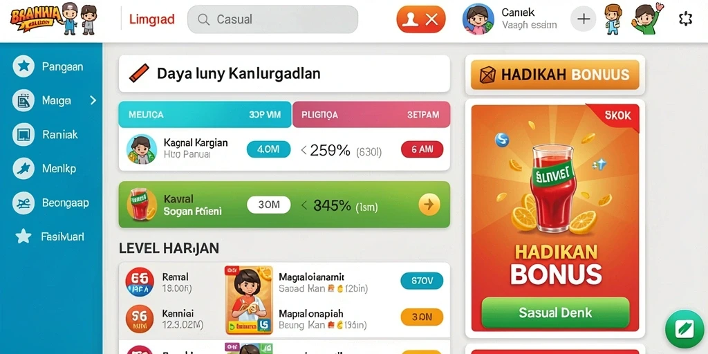 Grafis yang menarik dan detail dalam setiap permainan.
