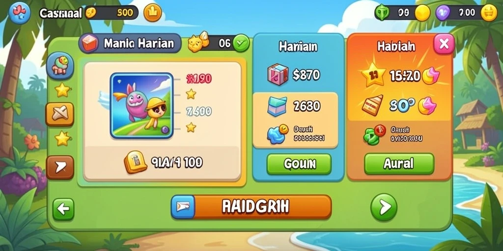 Fitur leaderboard menunjukkan peringkat pemain.