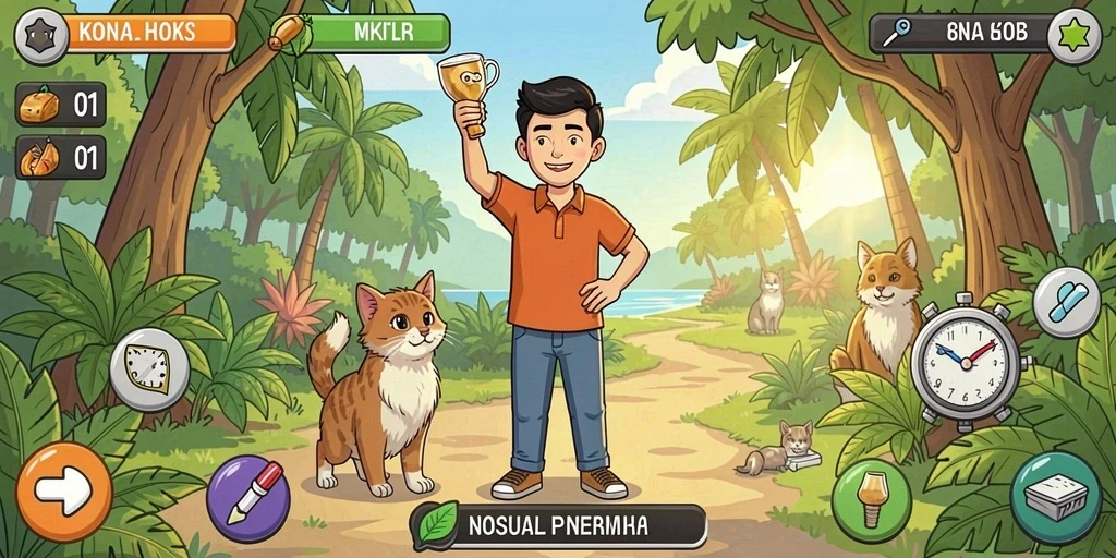 Tangkapan layar memperlihatkan lingkungan permainan yang menakjubkan.