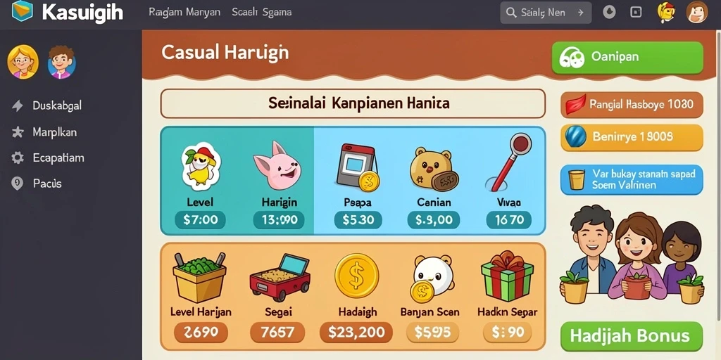 Level-level menarik yang menantang setiap pemain.